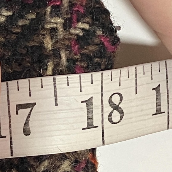 Cabi Vest Womens Medium Brown Plaid Tweed Button Front Belted Lined Waist Tie M - Picture 12 of 14